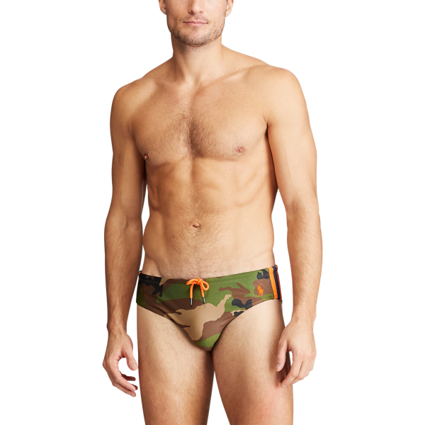 Camo/Orange Camo Swim Brief Polo Ralph Lauren 2
