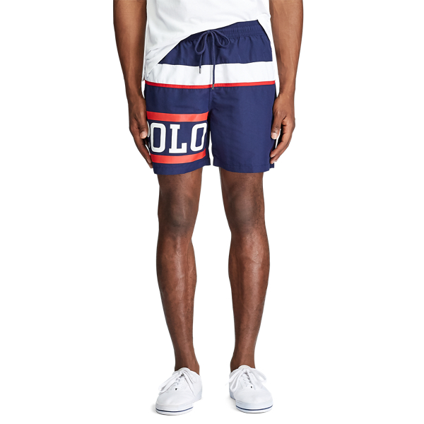 5.75-Inch Traveler Classic Swim Trunk Polo Ralph Lauren em Nautical Polo 3
