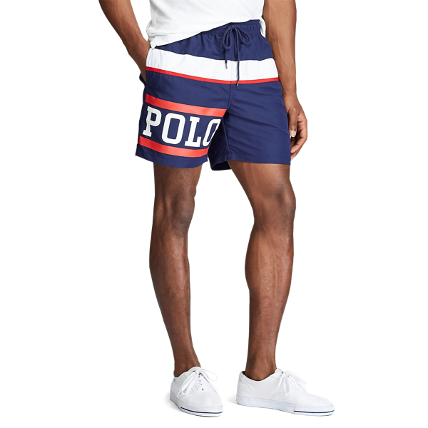 5.75-Inch Traveler Classic Swim Trunk Polo Ralph Lauren em Nautical Polo 5