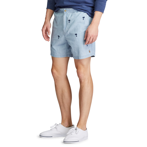 Chambray W/ Palm Trees 15.2 cm Polo Prepster Chambray Short Polo Ralph Lauren 5