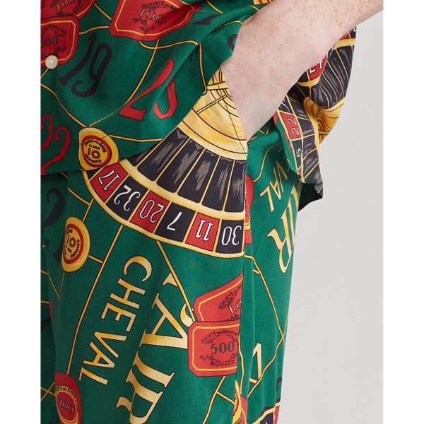 Reissue Print Green Multi Limited Edition Casino Short Polo Ralph Lauren 5