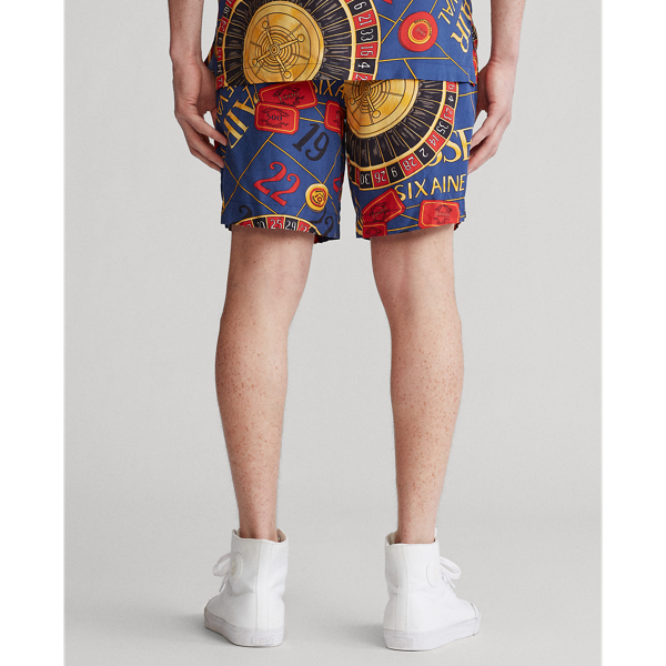 Reissue Print Blue Multi Limited Edition Casino Short Polo Ralph Lauren 4