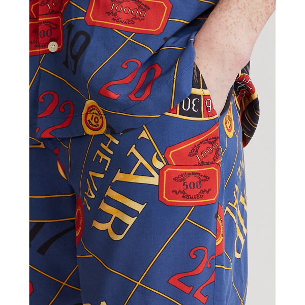 Reissue Print Blue Multi Limited Edition Casino Short Polo Ralph Lauren 5