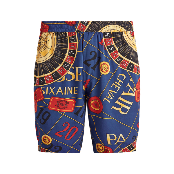 Reissue Print Blue Multi Limited Edition Casino Short Polo Ralph Lauren 2