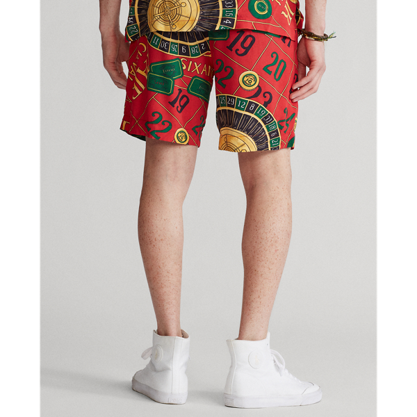 Reissue Print Red Multi Limited Edition Casino Short Polo Ralph Lauren 4