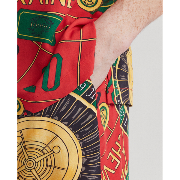 Reissue Print Red Multi Limited Edition Casino Short Polo Ralph Lauren 5