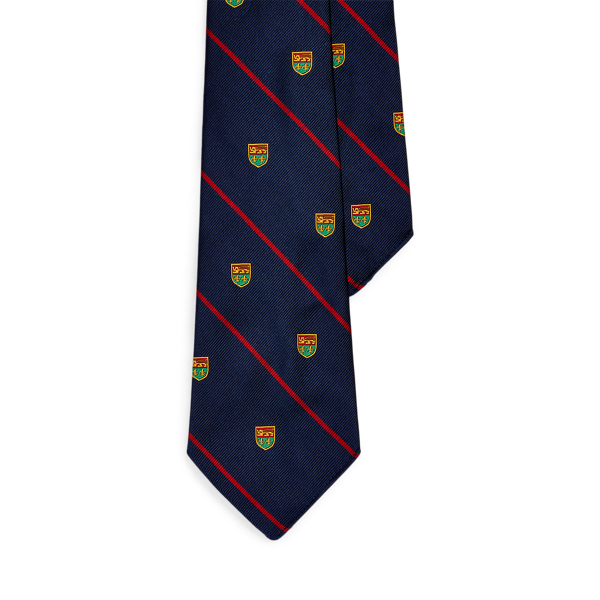 Vintage Inspired Striped Silk Club Tie for Men Ralph Lauren DZ