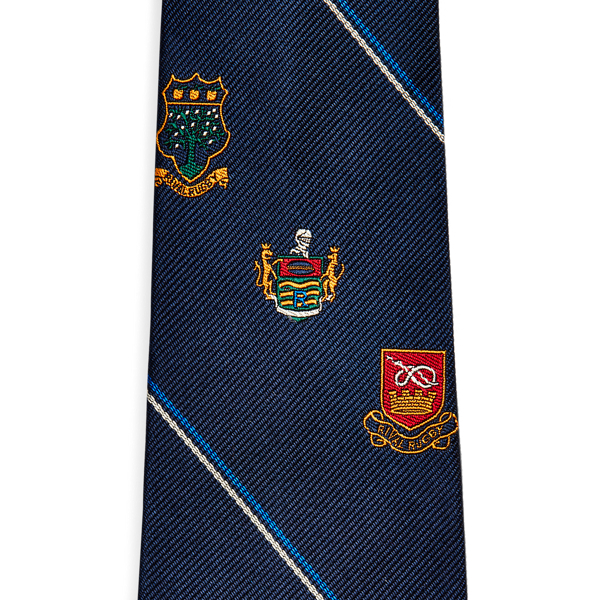 Navy Crest Silk Club Tie Polo Ralph Lauren 4
