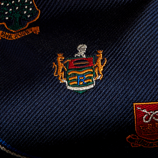 Navy Crest Silk Club Tie Polo Ralph Lauren 3