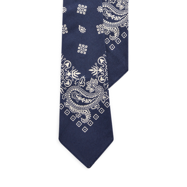 Bandanna-Print Tie