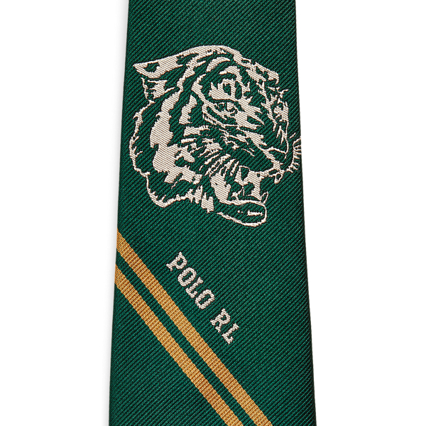 Green/Gold Polo Tiger Silk Tie Polo Ralph Lauren 3