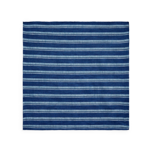 Indigo Multi Stripe Indigo-Striped Pocket Square Polo Ralph Lauren 2