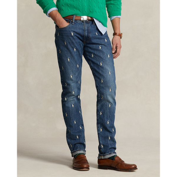 Sullivan Slim Embroidered Jeans for Men Ralph Lauren UK