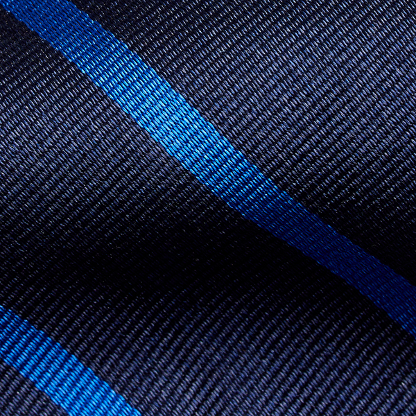 Navy/Royal Striped Silk Repp Narrow Tie Polo Ralph Lauren 3