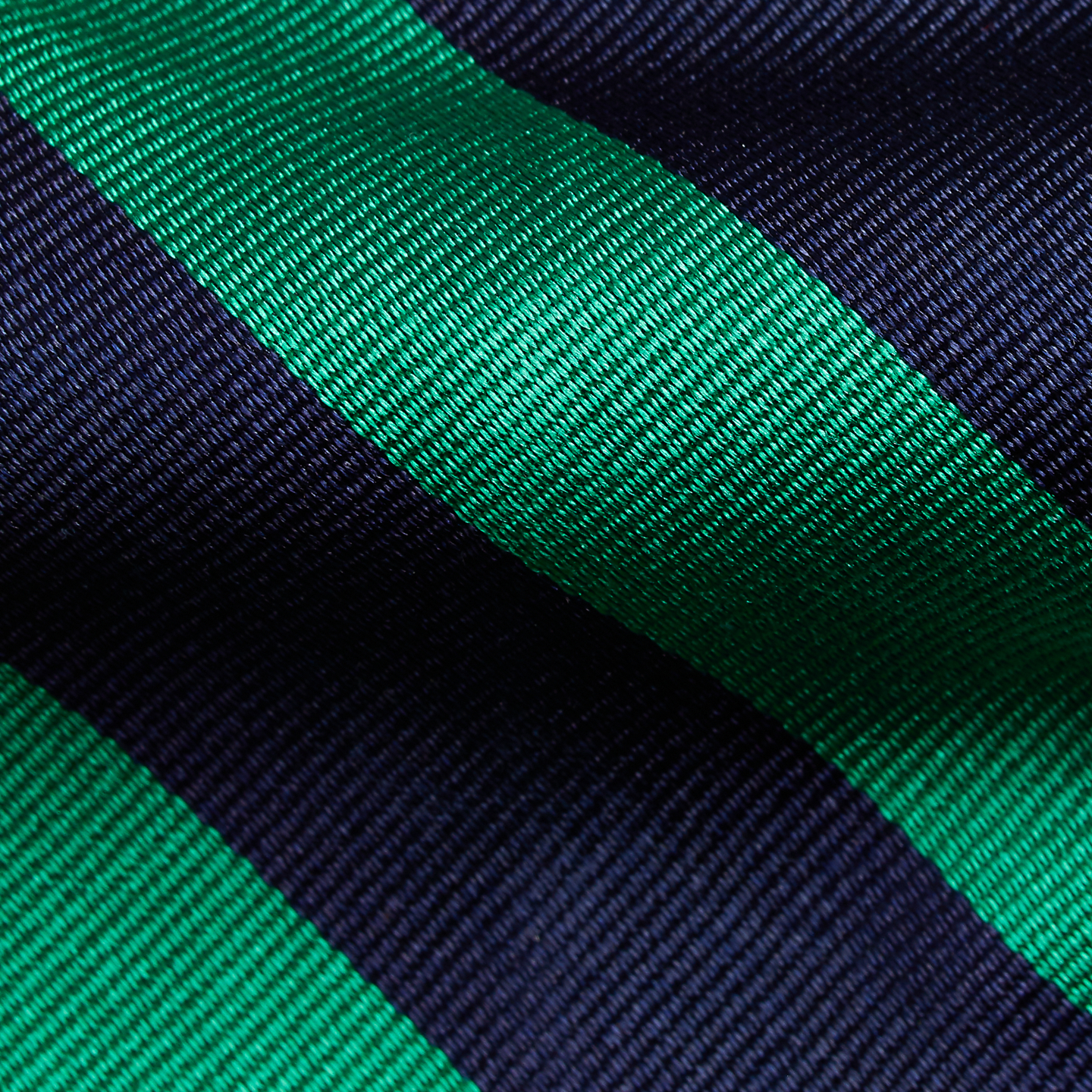 Мужской галстук Ralph Lauren Striped Silk Repp Narrow Tie, цвет: Тёмно-синий / Зелёный — фото 2