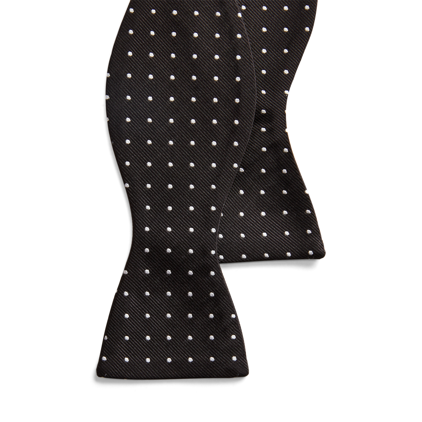 Мужские галстуки Ralph Lauren Polka-Dot Silk Repp Bow Tie, цвет: Чёрный / Белый — фото 3