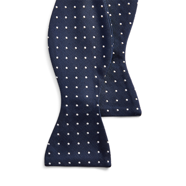 Polka Dot Silk Repp Bow Tie for Men Ralph Lauren UK