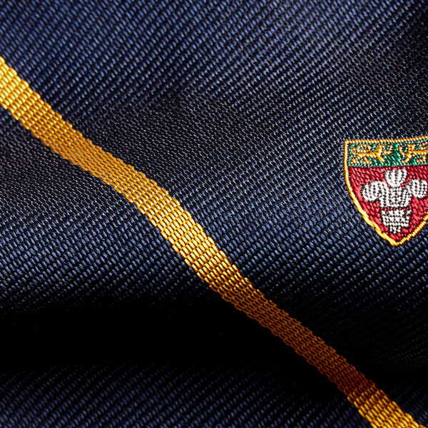 Navy Striped Silk Narrow Club Tie Polo Ralph Lauren 3