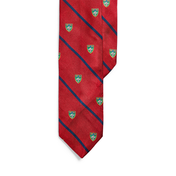 Striped Silk Narrow Club Tie
