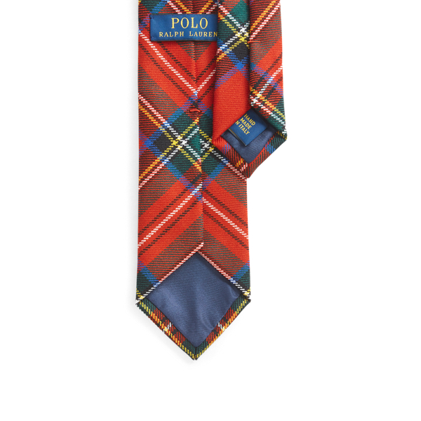 Red/Green Tartan Wool Narrow Tie Polo Ralph Lauren 2