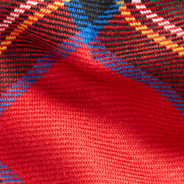Red/Green Tartan Wool Narrow Tie Polo Ralph Lauren 3