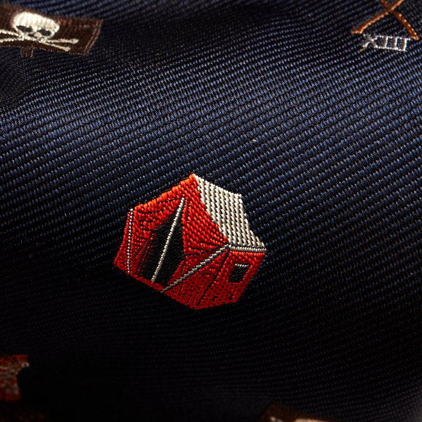 Navy Camping Silk Narrow Tie Polo Ralph Lauren 3