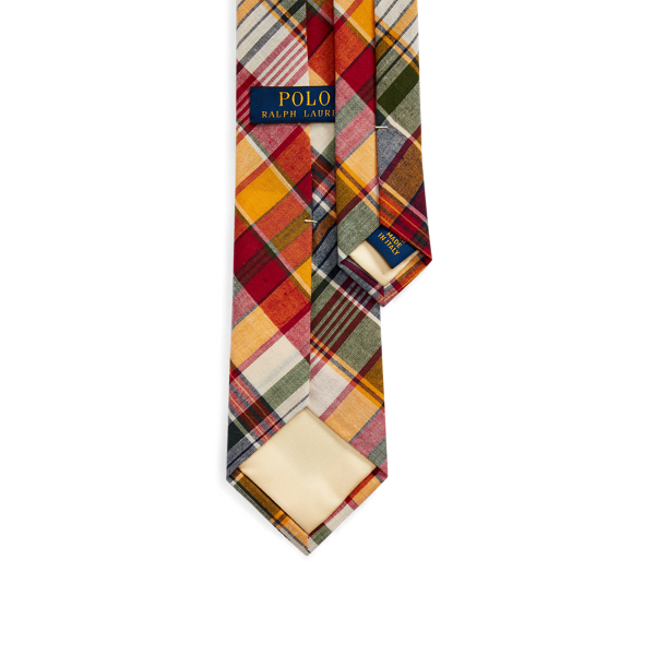 Yellow/Red Multi Plaid Narrow Tie Polo Ralph Lauren 2