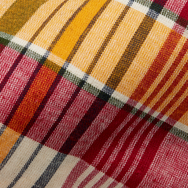Yellow/Red Multi Plaid Narrow Tie Polo Ralph Lauren 3