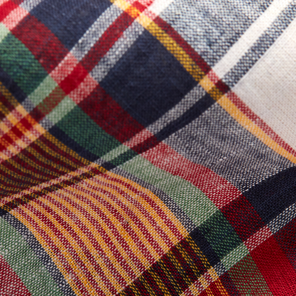 Indigo/Yellow Multi Plaid Narrow Tie Polo Ralph Lauren 3