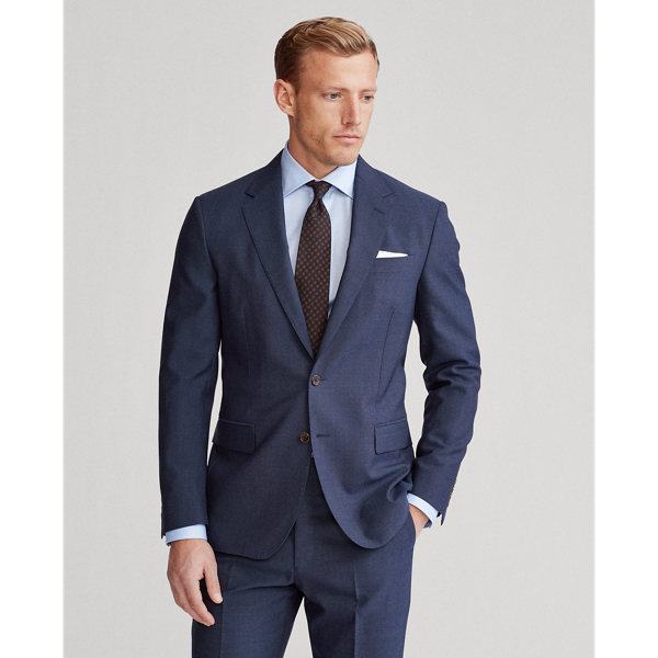 Navy/Blue Polo Pin Dot Wool Suit Polo Ralph Lauren 4