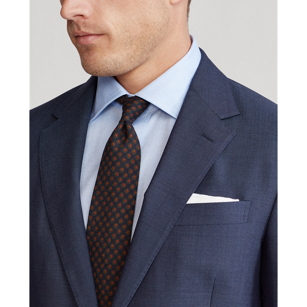 Navy/Blue Polo Pin Dot Wool Suit Polo Ralph Lauren 6