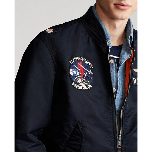 Twill Flight Jacket for Men | Ralph Lauren
