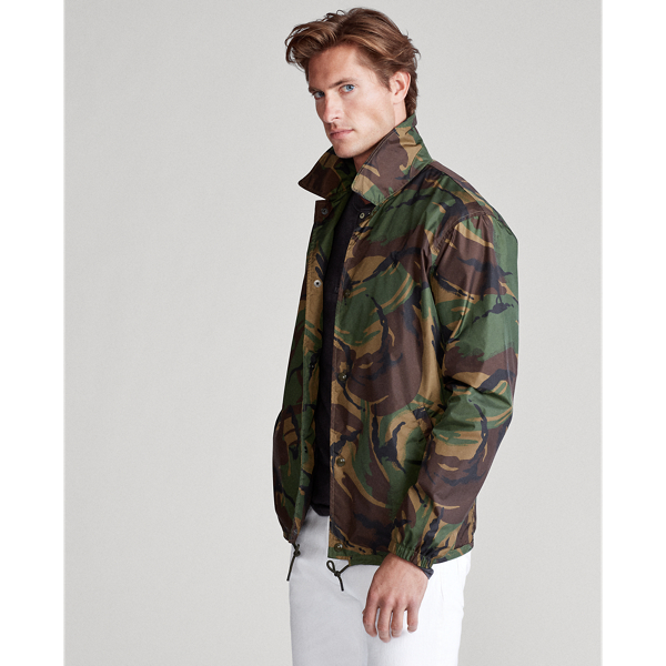British Elmwood Camo Camo-Print Coach's Jacket Polo Ralph Lauren 4