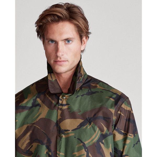 British Elmwood Camo Camo-Print Coach's Jacket Polo Ralph Lauren 6