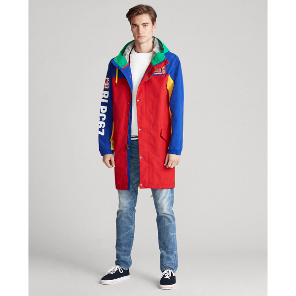 Red Multi P-93 Colour-Blocked Marsh Coat Polo Ralph Lauren 4