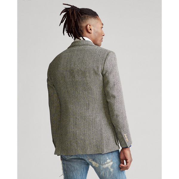 Black/Cream The RL67 Herringbone Jacket Polo Ralph Lauren 5