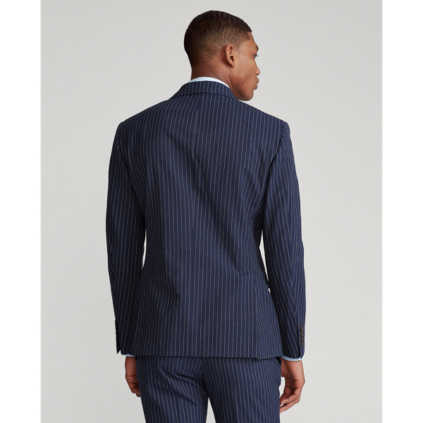 Navy Dot Stripe Polo Striped Suit Jacket Polo Ralph Lauren 5