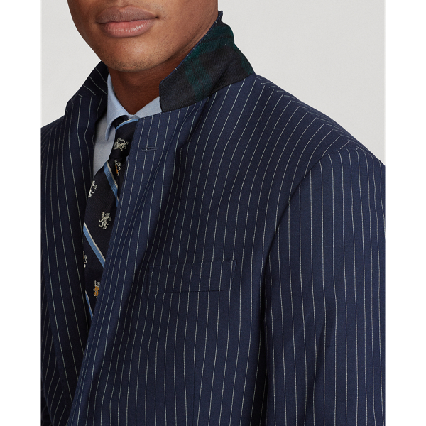 Navy Dot Stripe Polo Striped Suit Jacket Polo Ralph Lauren 6