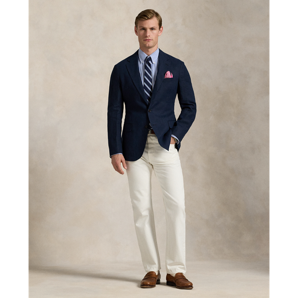 Polo Ralph Lauren Floral-Embroidered Linen Jacket | Neiman