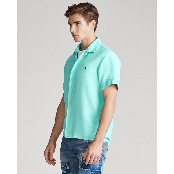 Jadeite Custom Fit Linen-Blend Shirt Polo Ralph Lauren 4
