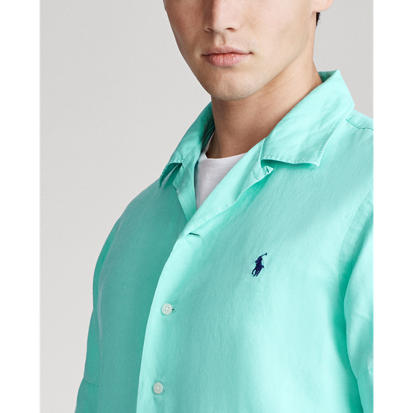 Jadeite Custom Fit Linen-Blend Shirt Polo Ralph Lauren 6