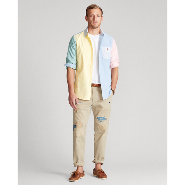 Classic-Fit Oxfordhemd Polo Ralph Lauren in Einfarbiges Freizeithemd 3