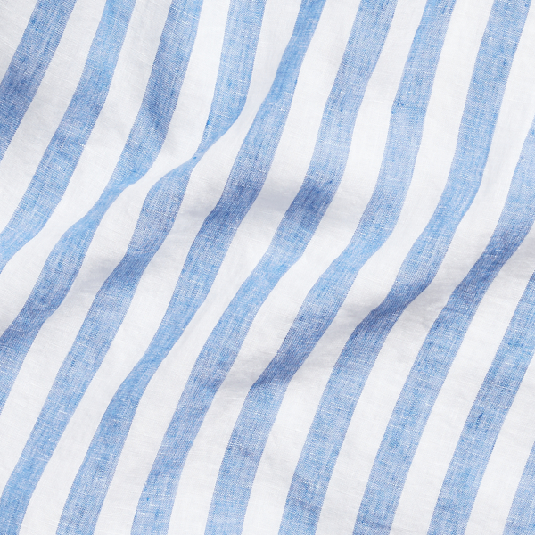 Blue/White Classic Fit Linen Shirt Polo Ralph Lauren 7