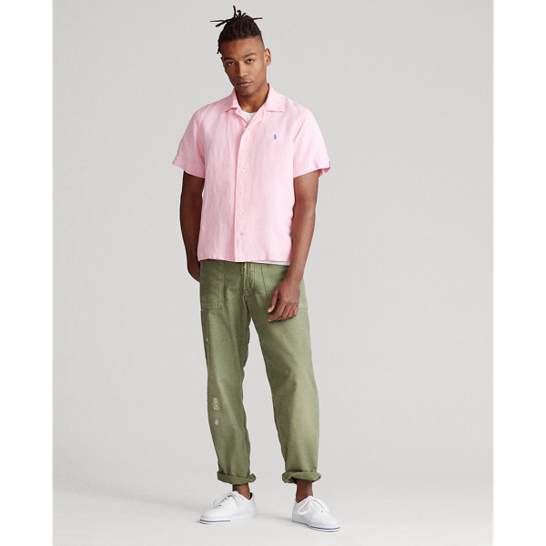 Custom Fit Linen-Blend Shirt