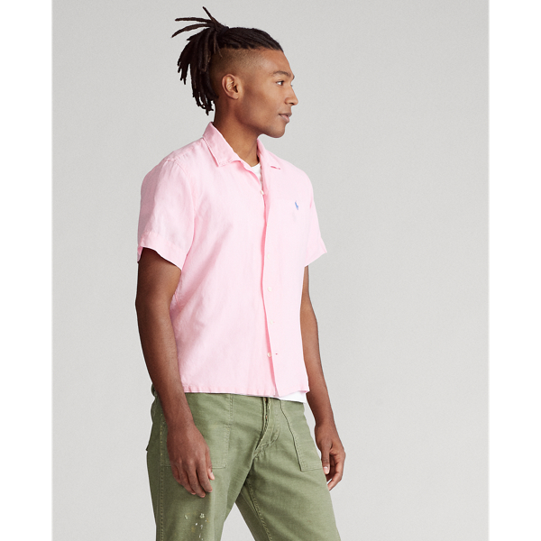 Custom Fit Linen-Blend Shirt