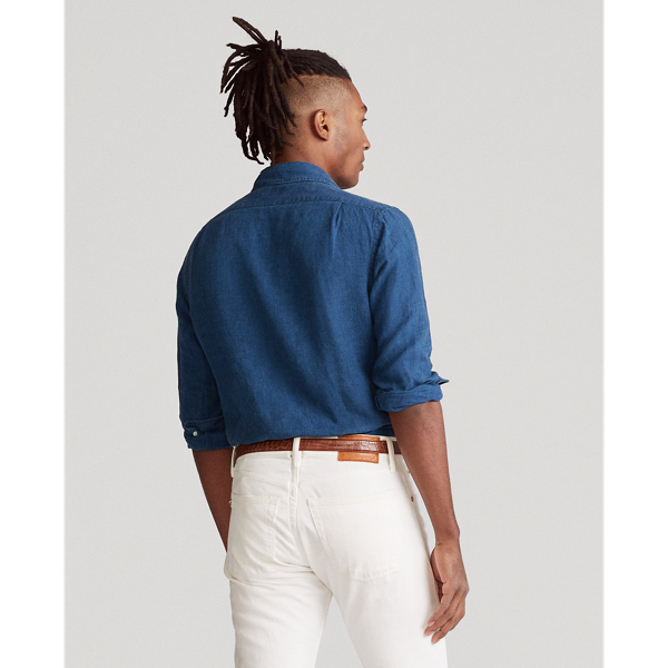 Dark Blue Classic Fit Striped Shirt Polo Ralph Lauren 4