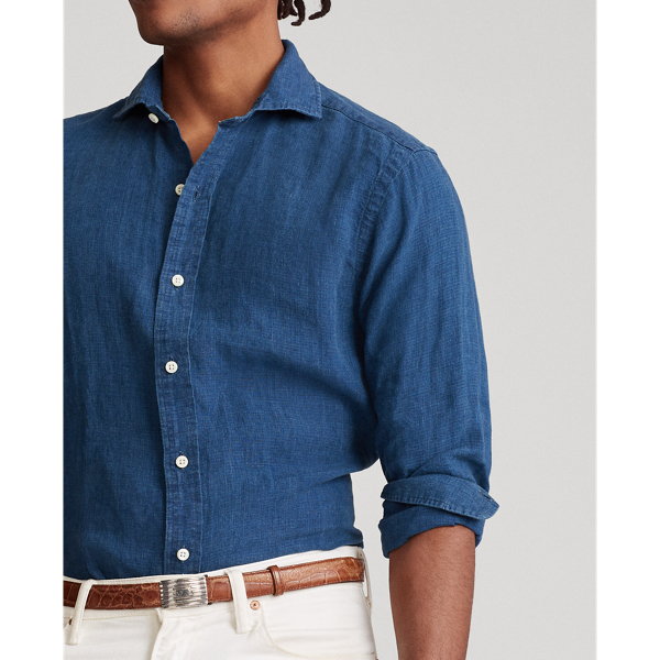 Dark Blue Classic Fit Striped Shirt Polo Ralph Lauren 5
