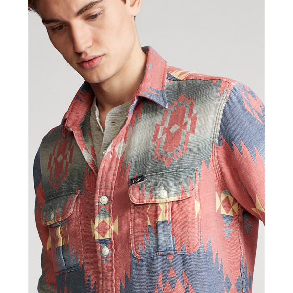Sar Multi Classic Fit Southwestern Shirt Polo Ralph Lauren 6