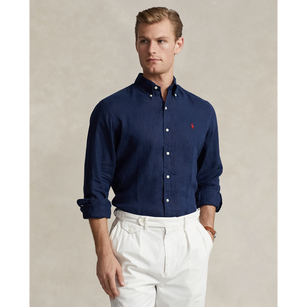 Ralph lauren long sleeve linen shirt hotsell