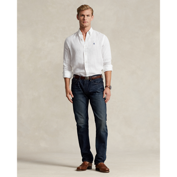 Polo Ralph Lauren 폴로 남성 클래식핏 리넨 셔츠 화이트 4